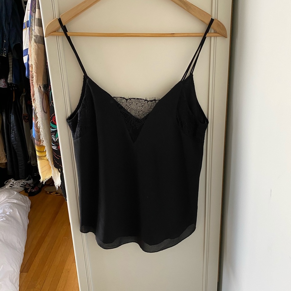 Zara Black Lace Women's Top Blouse - Picture 1 of 6
